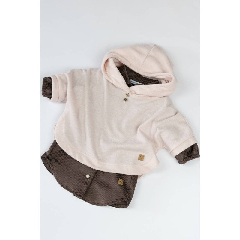 BAMBOOM Vestitino Camicia a Costine - 394 - Choco 13