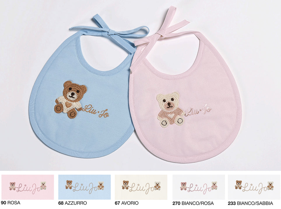 LiuJo bavaglino bavetta serie BEAR LJ baby - BA141B colori assortiti