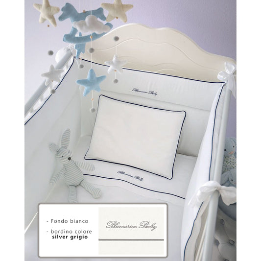 Blumarine PARURE Lettino Baby Blu - bianco silver