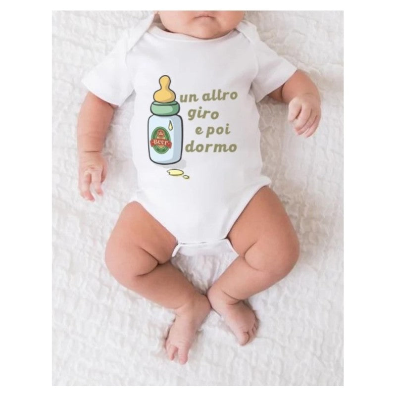 MELLA KIDS - Body con frase - Un altro giro e poi dormo