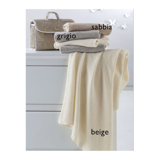 Borbonese Kids - Copertina BON TON 100% lana vergine - sabbia