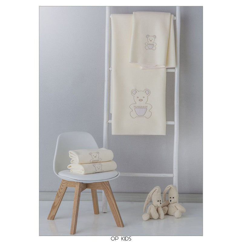 Borbonese Kids - Copertina in PILE culla / carrozzina 70x100 - Op Kids - colore Rosa