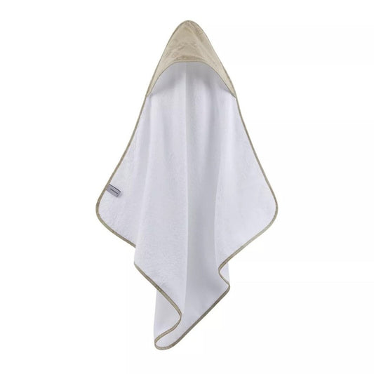 Borbonese Kids Accappatoio neonato quadrato JET SET - nocciola