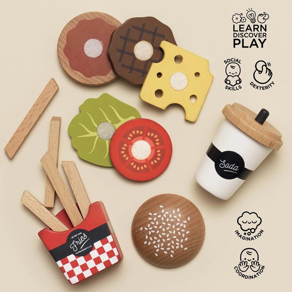 LE TOY VAN SET - HAMBURGER GOURMET
