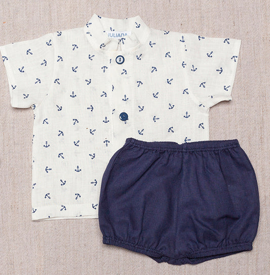 Juliana Collezione Marino - Camicia con pantaloncino - J5173