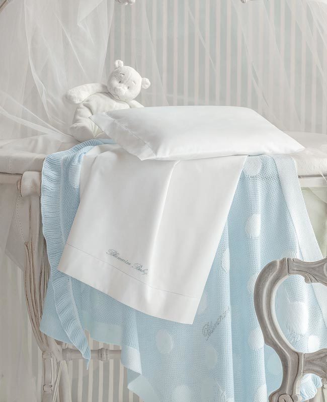 BLUMARINE BABY - Lenzuola culla / carrozzina 3 pezzi Confetto - colori assortiti