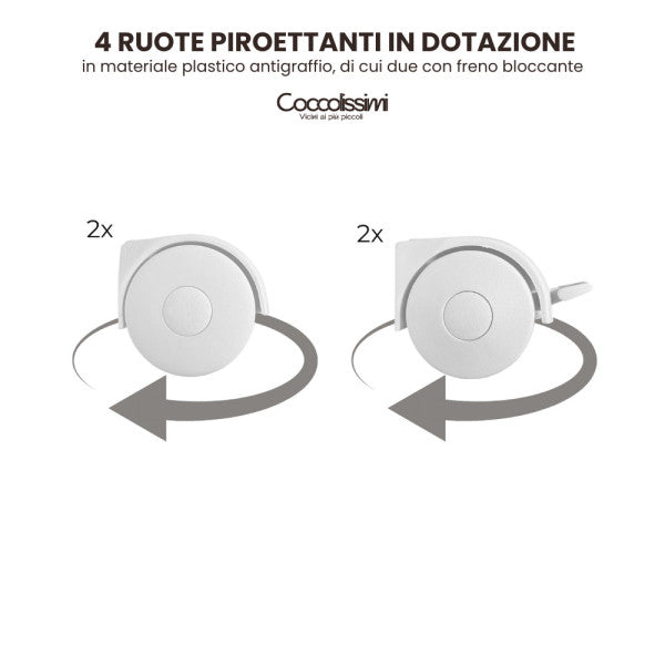 COCCOLISSIMI - Lettino EVOLUTIVO Dreamy bianco