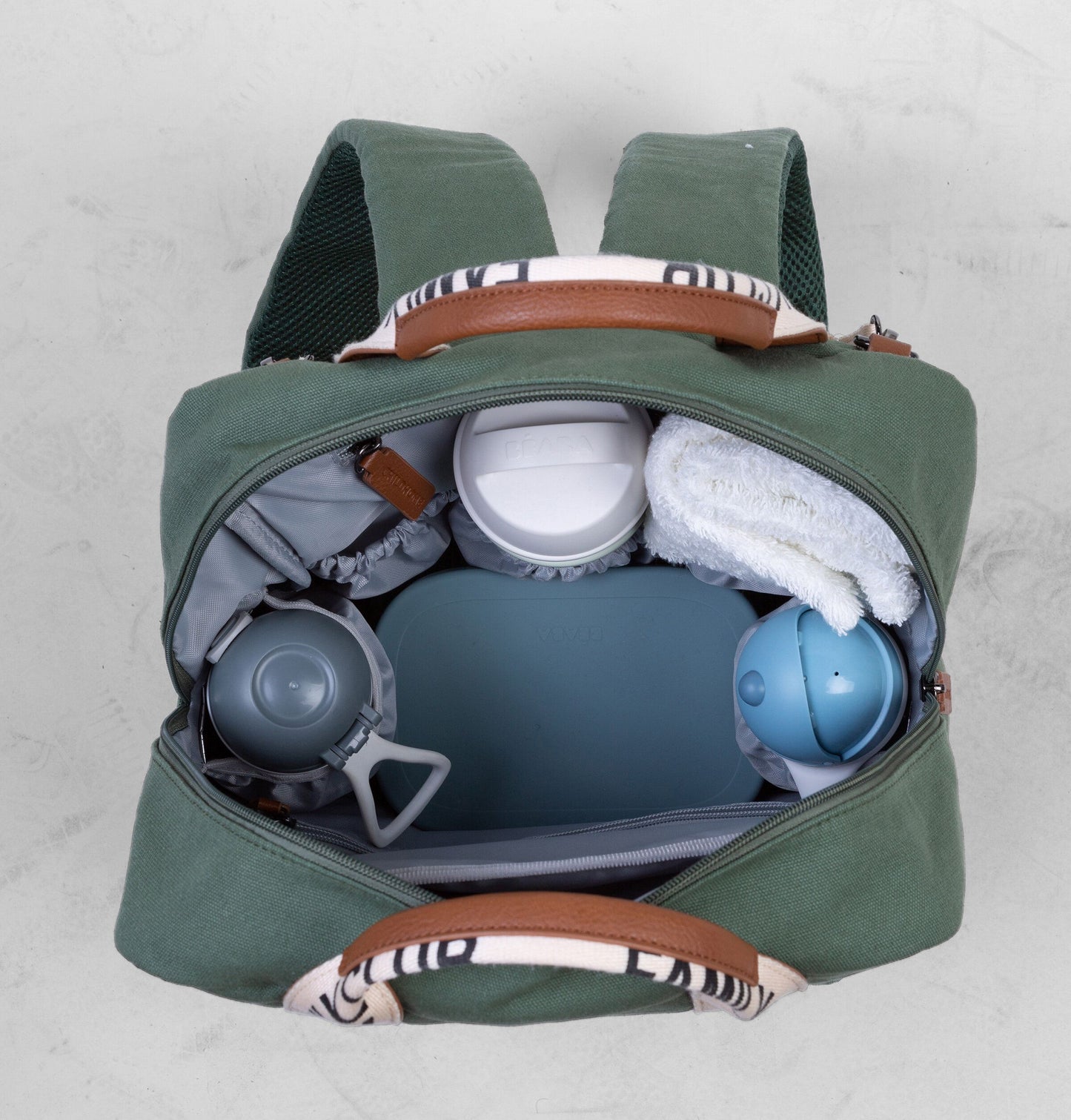 CHILDHOME Family Club zaino Signature Canvas green - SAP