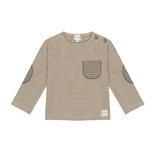 Nanan Studio - Maglia con Taschino e Toppe Rigate - SA039