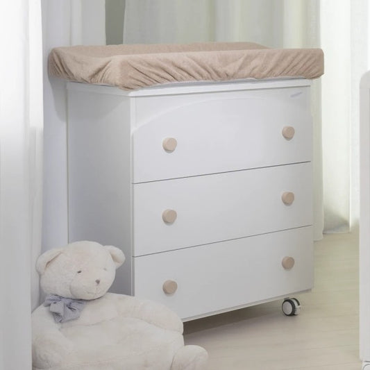 Bagnetto Fasciatoio mobile 3 cassetti Basic Bianco