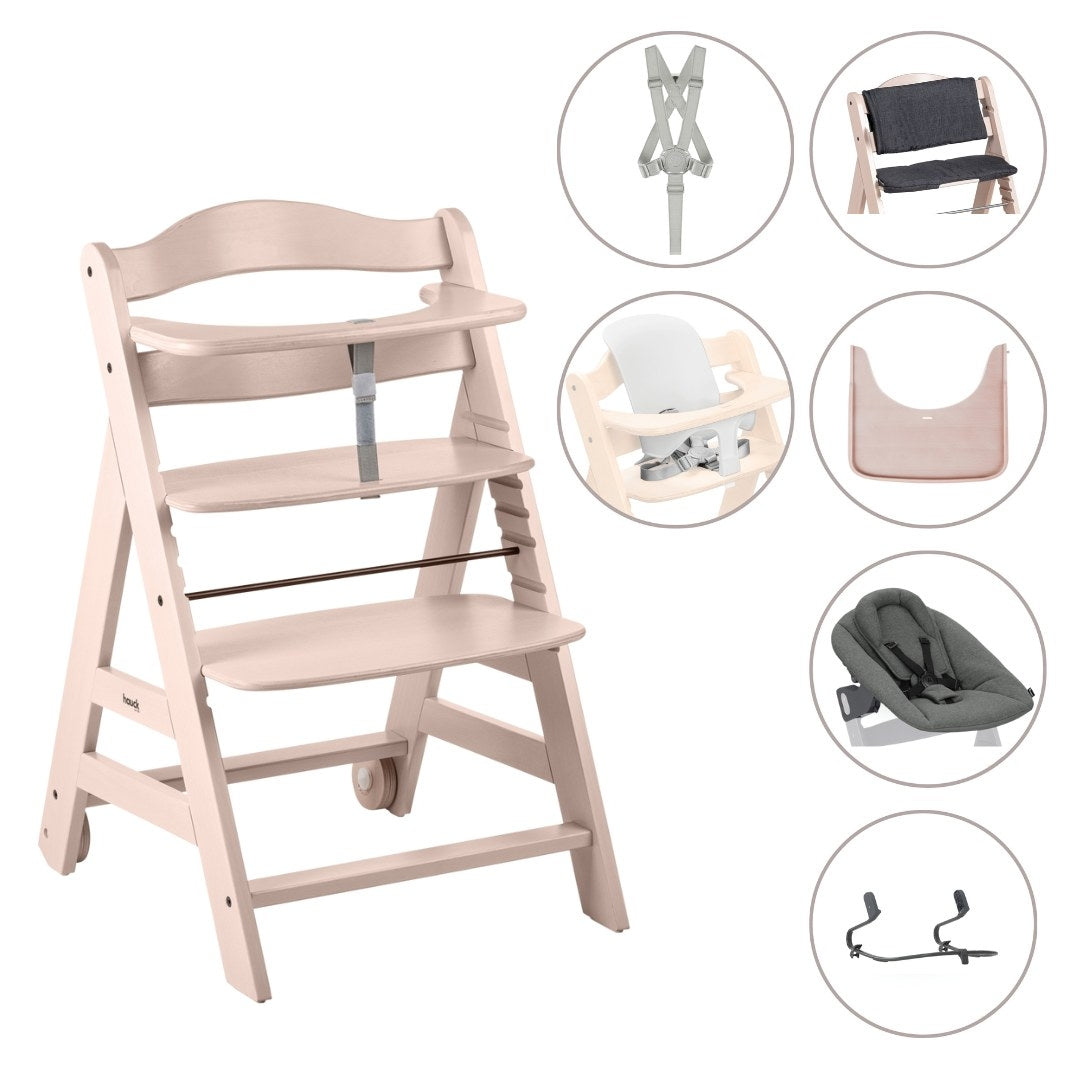 Hauck Set seggiolone evolutivo in legno Beta+ (6in1)