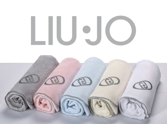 LiuJo Copertina Orsetto Oval Glitter Liu Jo in caldo e morbido pile - celeste