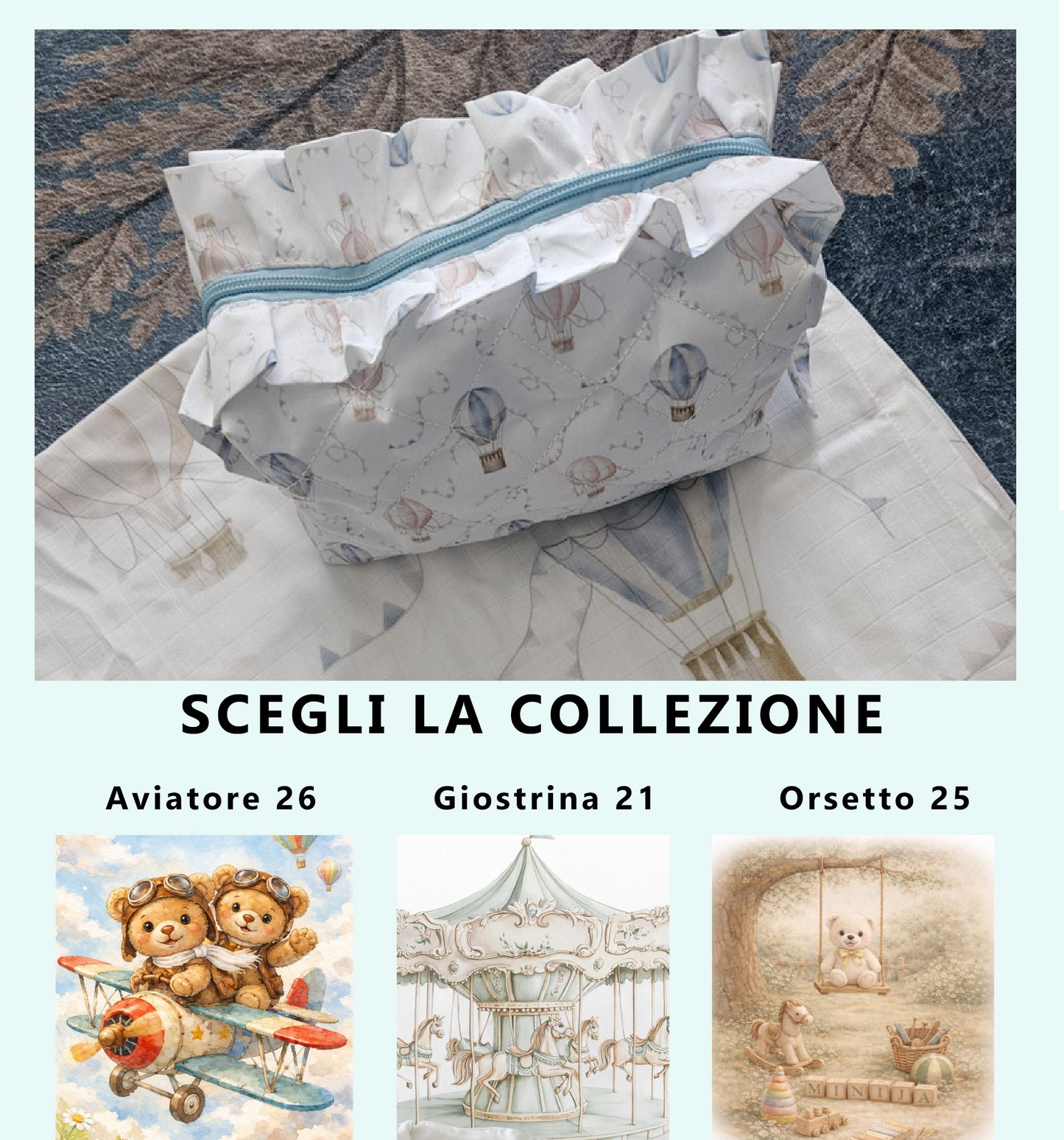 MiniJa Beauty in tesuto e cerniera - collezioni assortite