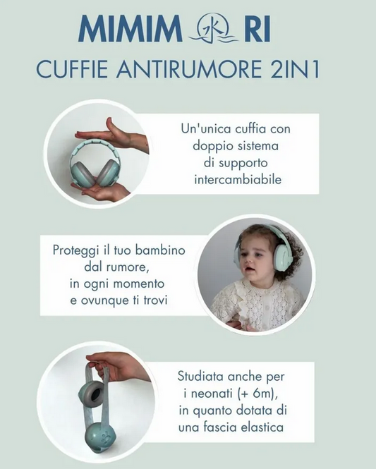 MIZU Mimimori Cuffie Antirumore 2in1