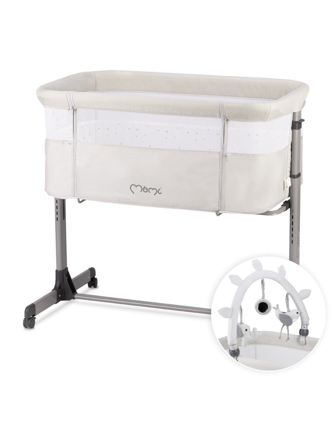 MoMi culla REVO 2in1 colore light grey