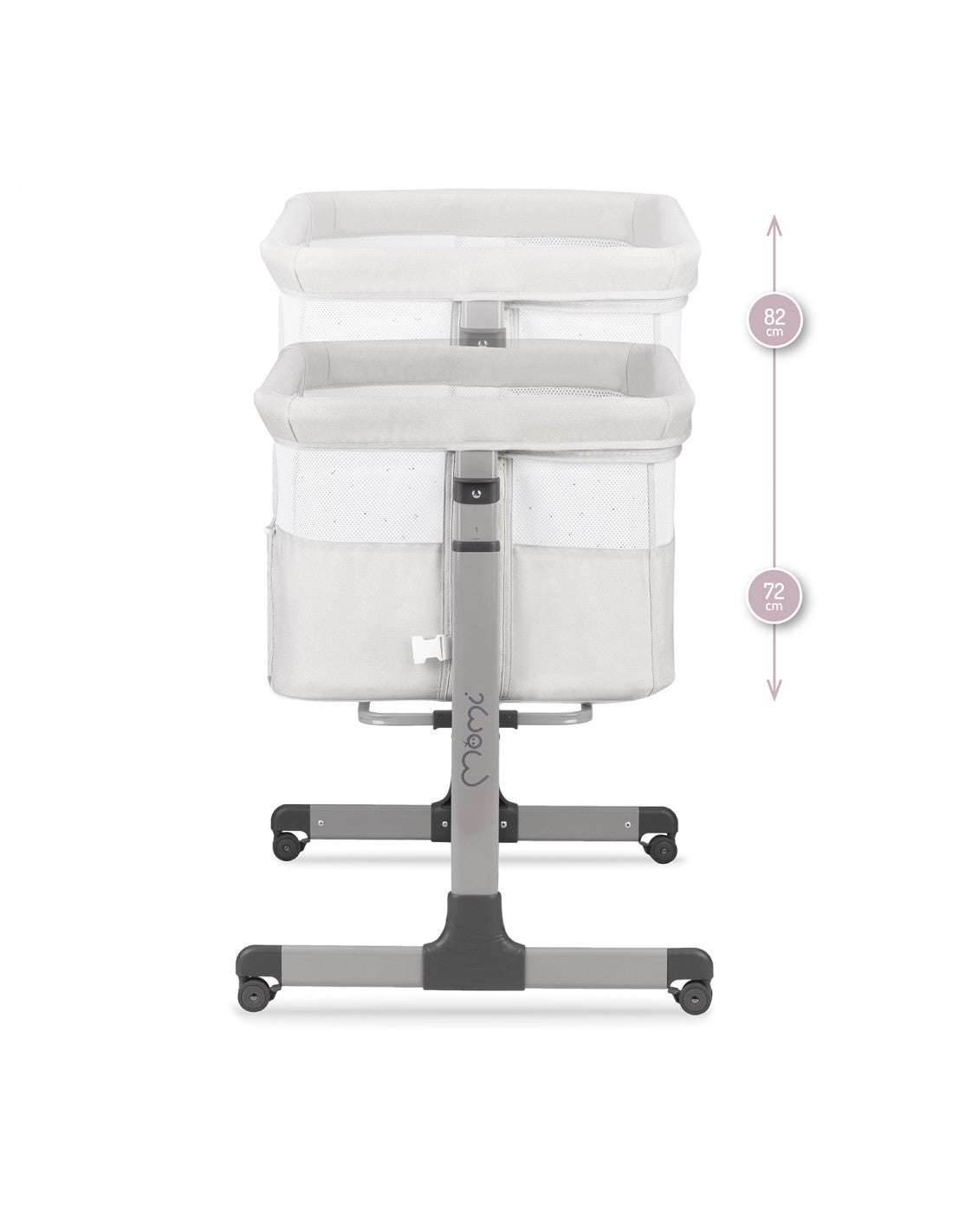 MoMi culla REVO 2in1 colore light grey