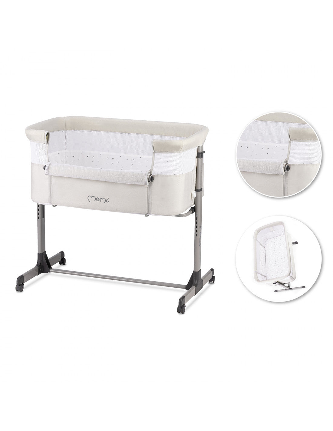 MoMi culla REVO 2in1 colore light grey