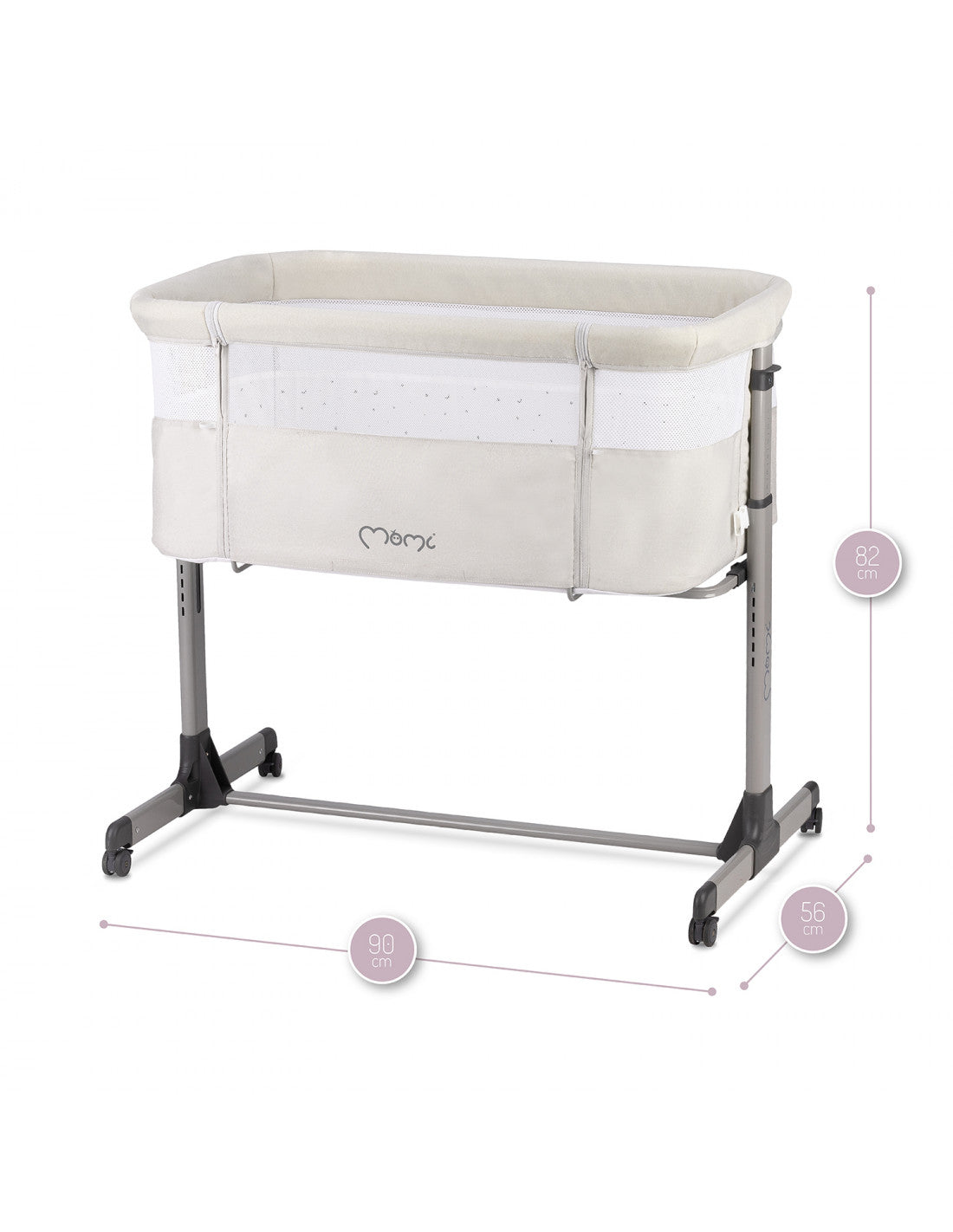 MoMi culla REVO 2in1 colore light grey