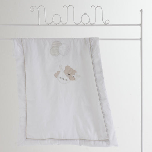 NANAN Copertina per Carrozzina Bianca - Linea Palloncino