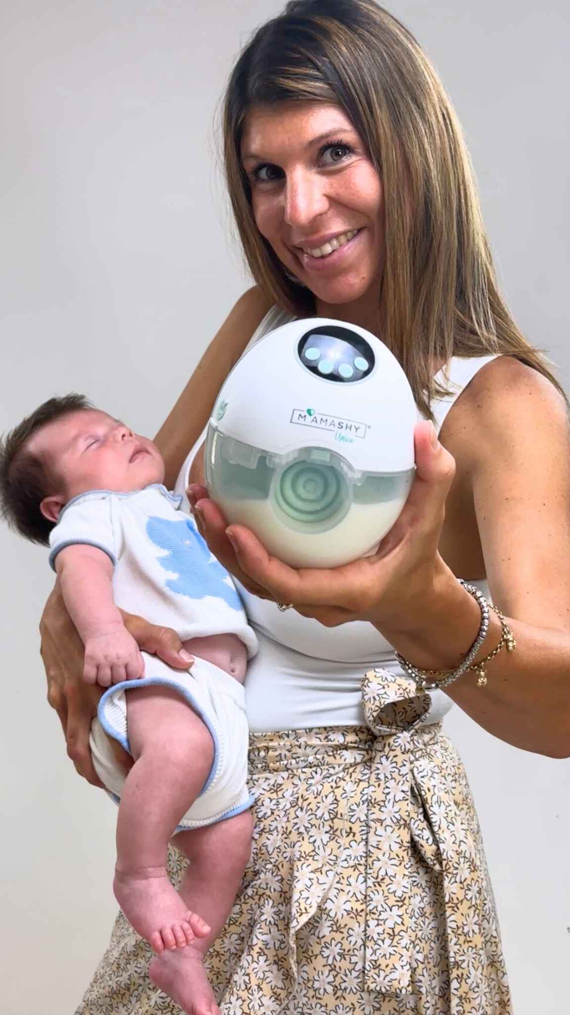 Mamashy - Unica - Tiralatte elettrico Indossabile - 4 modalità di pompaggio + 12 livelli di intensità