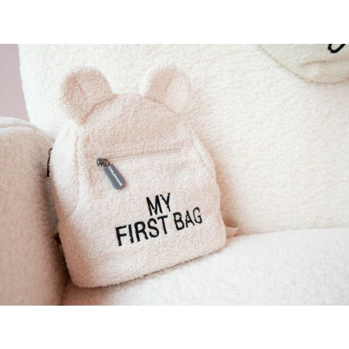 Childhome Zaino My First Bag Teddy bianco - 402141