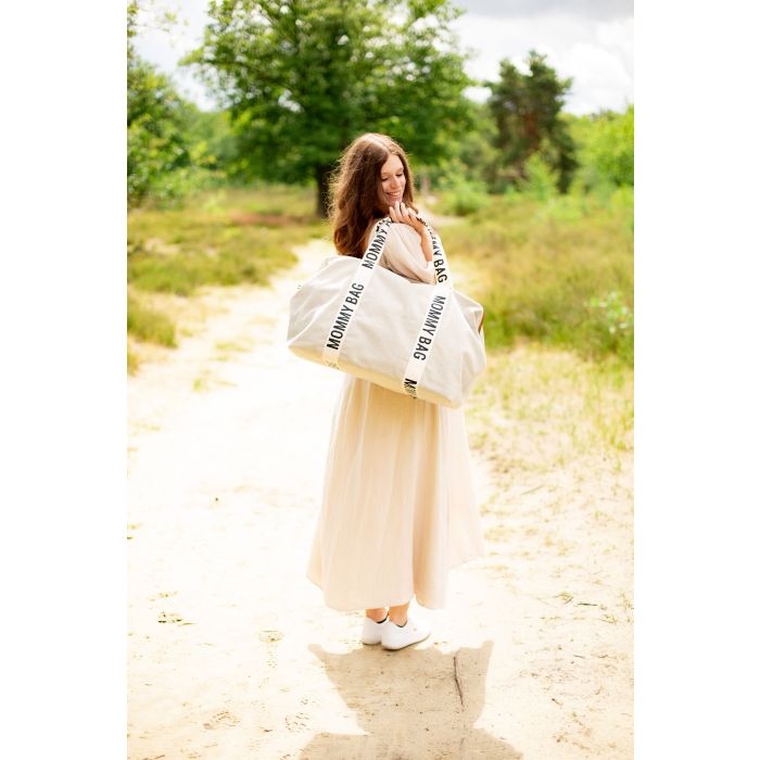 Childhome Mommy Bag - SIGNATURE TELA BIANCO - 402316