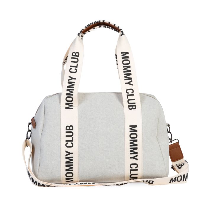CHILDHOME Mommy Club borsa SIGNATURE TELA BIANCO - 402755