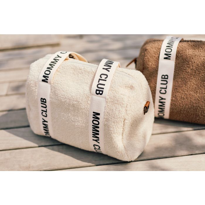 CHILDHOME Mommy Club borsa TEDDY ECRU