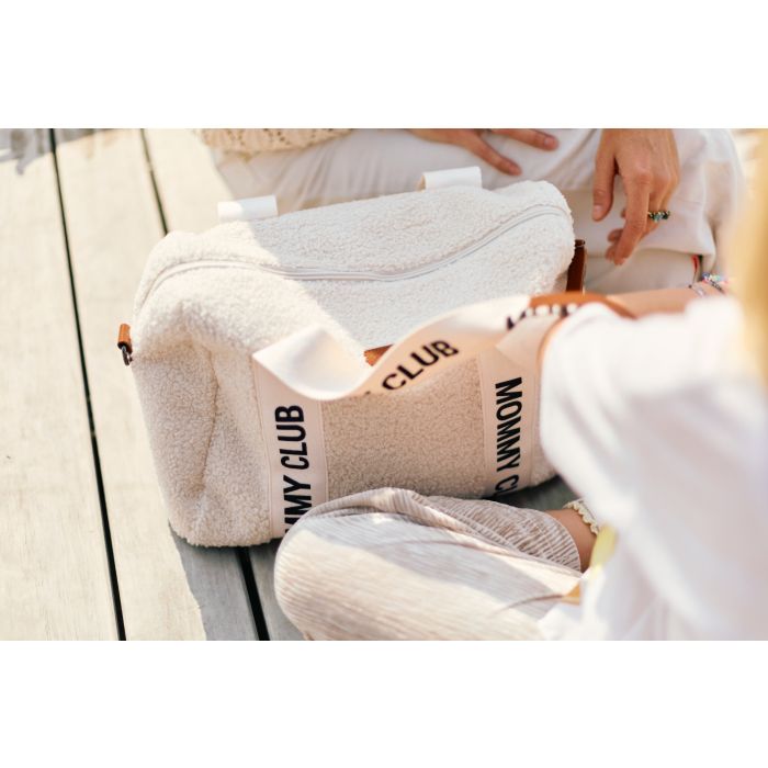CHILDHOME Mommy Club borsa TEDDY ECRU