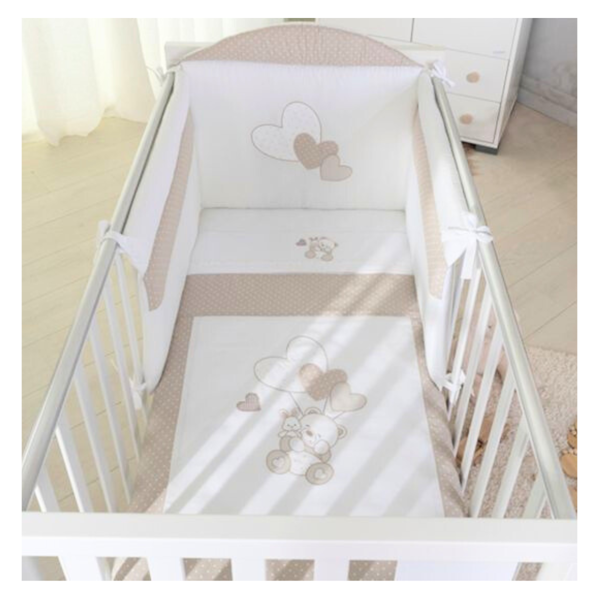 Coccolissimi Parure lettino Paracolpi Piumino sfoderabile