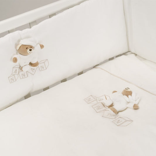 NANAN - Set Piumone 4pz Dadini Tato Bianco - culline e ovali