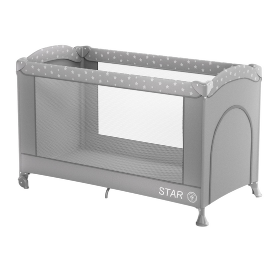 ANTES BABY Lettino da Viaggio Star Grigio