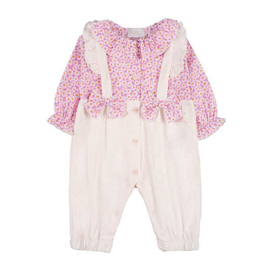 NANAN Tutina aperta davanti modello salopette - rosa