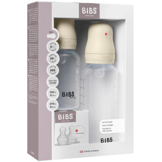 Bibs Coppia Biberon Set 150 ml / 270ml Ivory