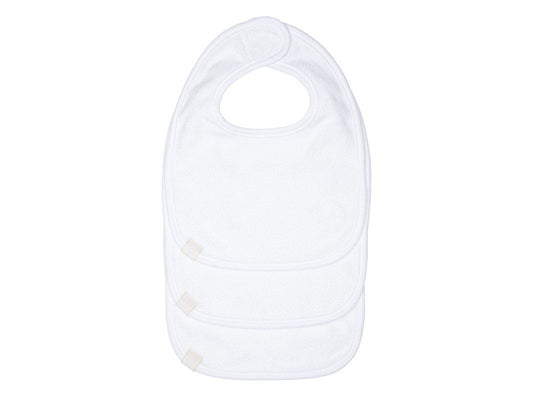 Laessig bavaglino Newborn white 3 pz