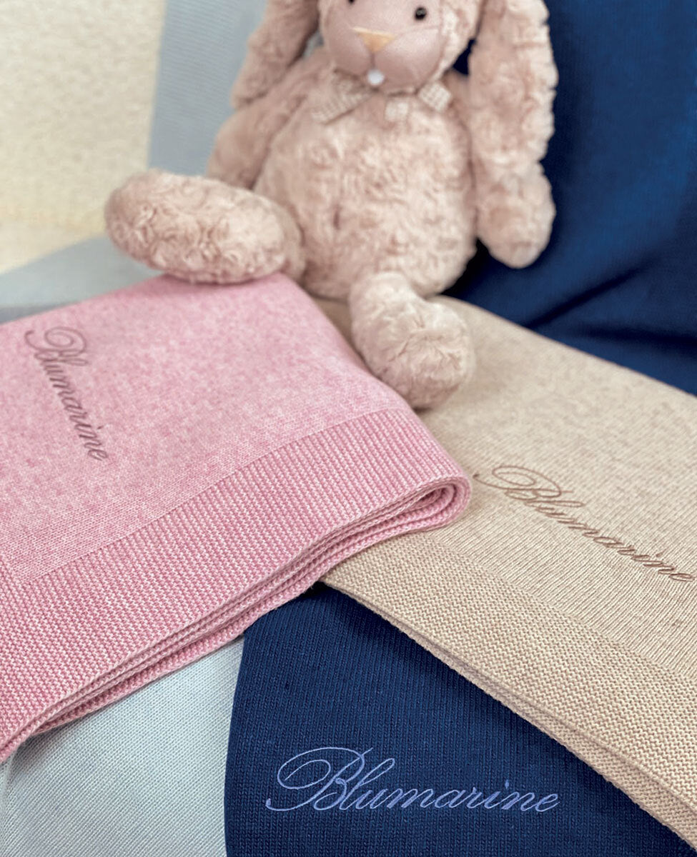 Blumarine COPERTINA Culla / Carrozzina ASIA 95x110 - azzurro