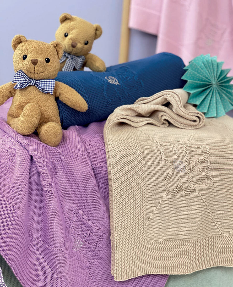 Blumarine COPERTINA Culla / Carrozzina ORSETTO 95x110 - colori assortiti