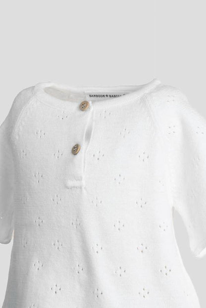 BAMBOOM Maglia A-Line Bimba - 1005 - WARM WHITE 128