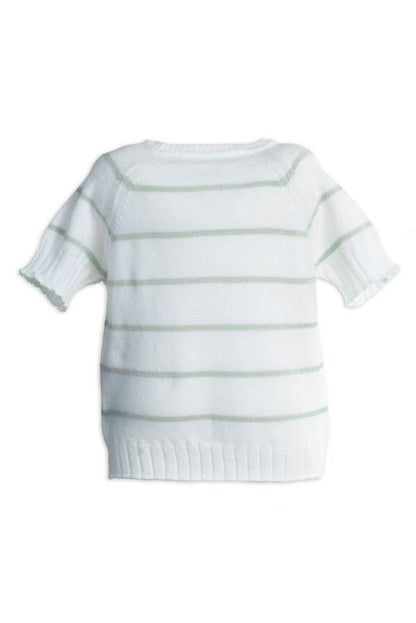 BAMBOOM Maglia a righe maniche corte - 1009 - OCEAN BLU 200