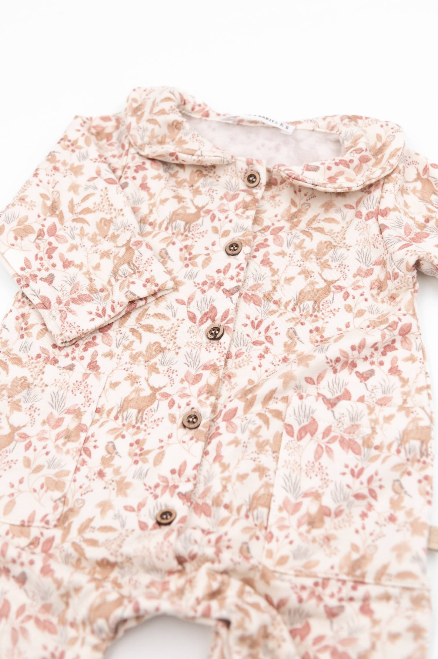 BAMBOOM Tutina Lineare con tasche 1019 - PRINT AUTUMN FOREST 342