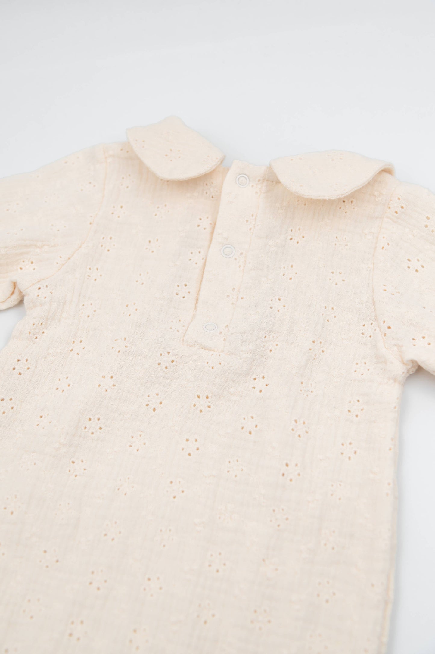 BAMBOOM Tutina con colletto elegante 1020 - WARM WHITE 128