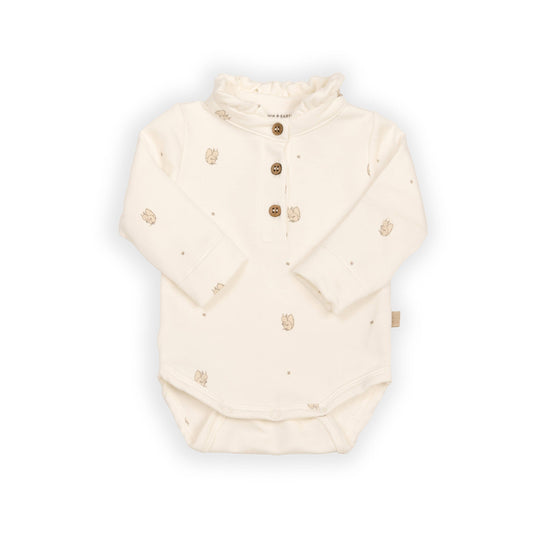 BAMBOOM Maglia Body a polo con colletto volant 1021 - Squirrel 344