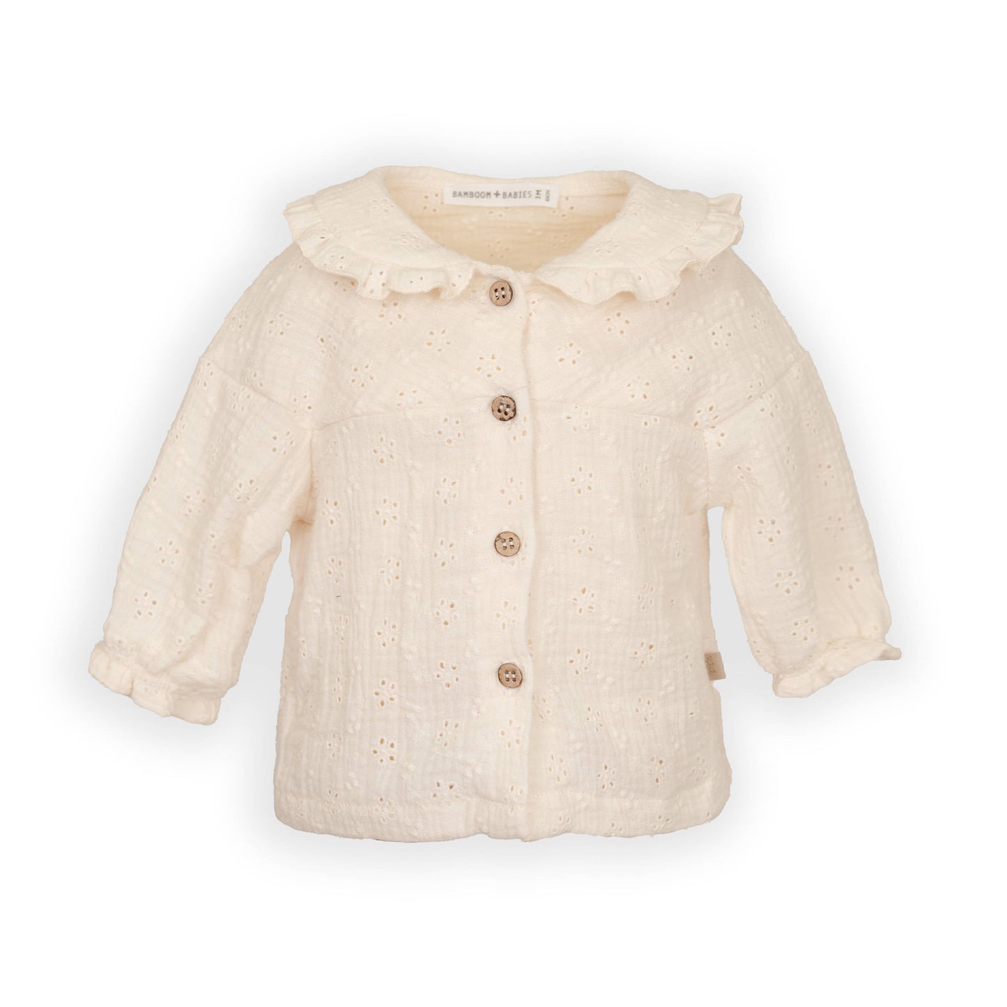 BAMBOOM Blusa con colletto volant 1025 - Warm white 345