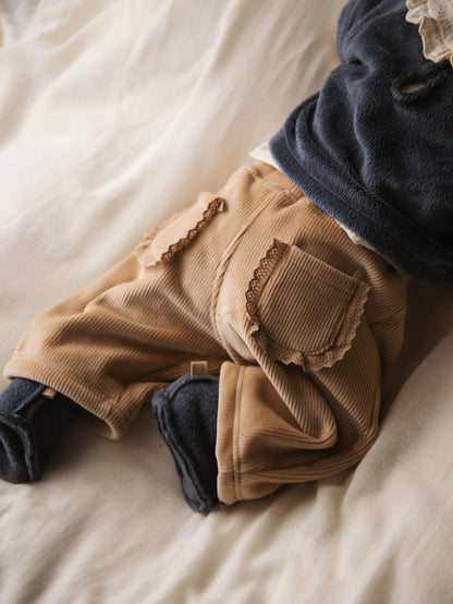 BAMBOOM Pantalone Pants curderoy ampio 1027 - Mocha sand 347