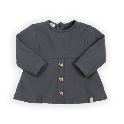 BAMBOOM Maglia con bottoncini frontali 1032 - Midnight blu 343