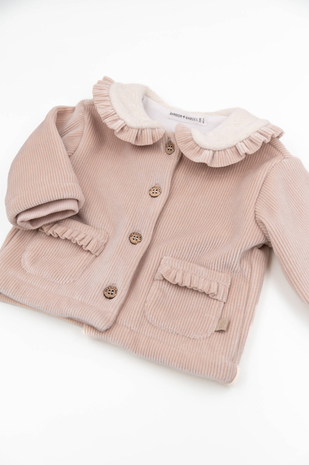 BAMBOOM Giacca Courderoy con collo teddy 1034 - Vintage Pink 341