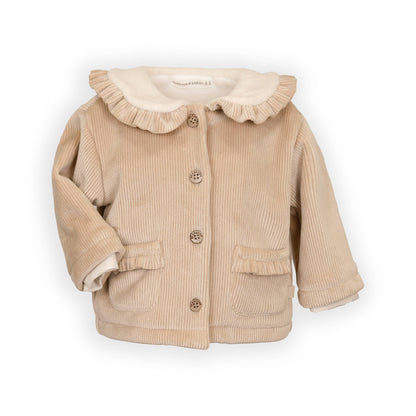 BAMBOOM Giacca Courderoy con collo teddy 1034 - Moka sand 347