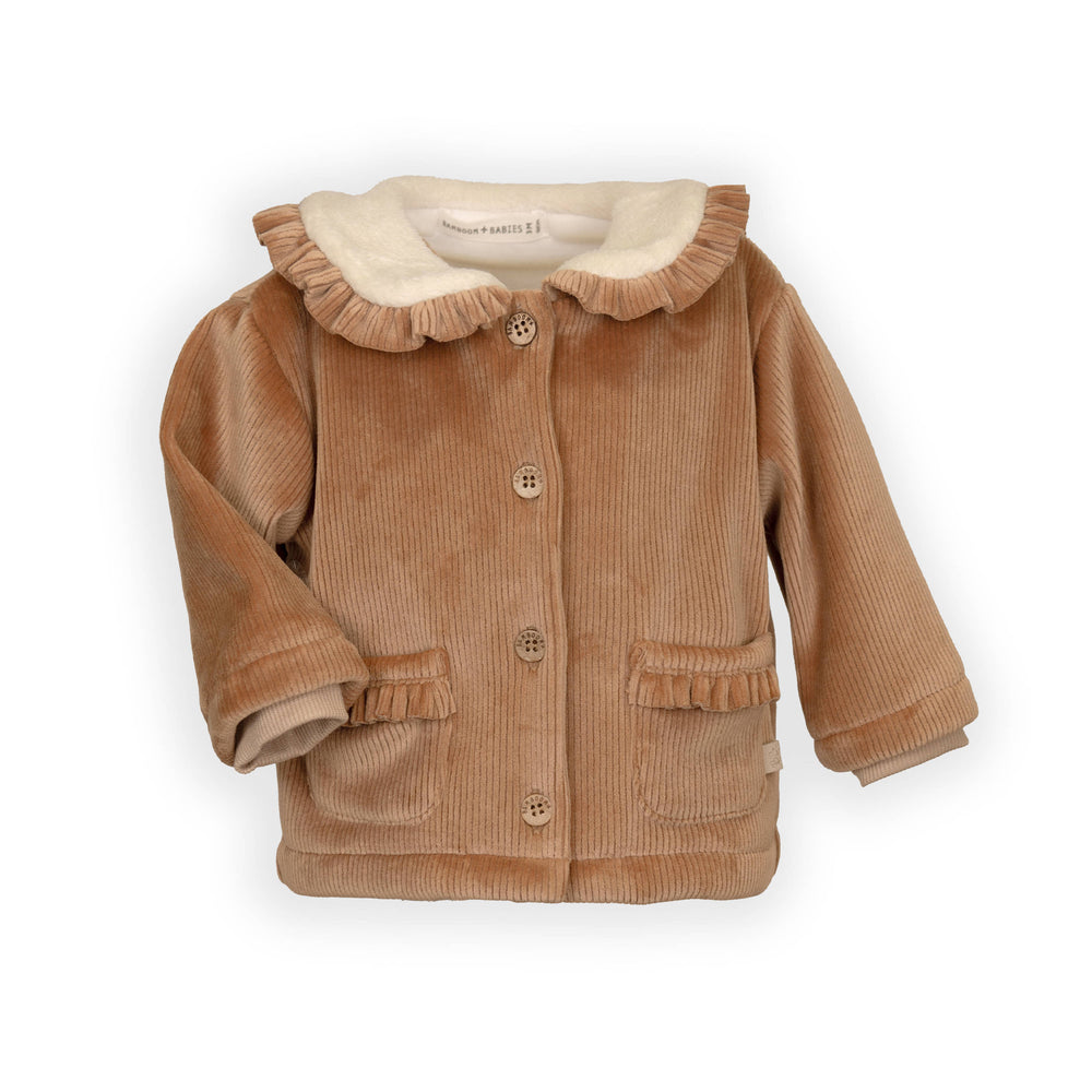 BAMBOOM Giacca Courderoy con collo teddy 1034 - TAN CAMEL 349