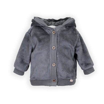 BAMBOOM Giacca bomber teddy con cappuccio 1035 - midnight blu 343
