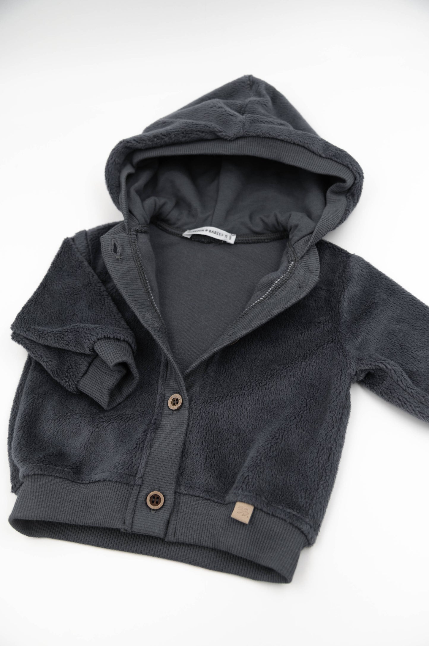 BAMBOOM Giacca bomber teddy con cappuccio 1035 - midnight blu 343